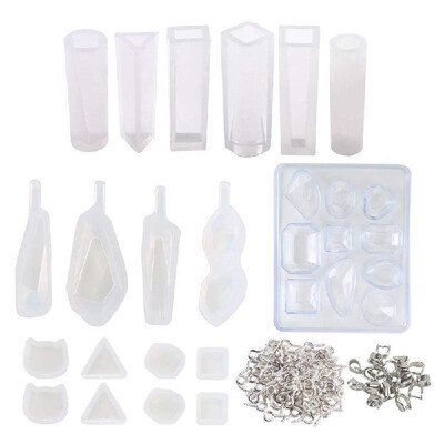 129pcsset DIY Jewelrys Silicone Casting Molds Craft Making Diamonds Pendant Mold Tools Set
129pcsset DIY Jewelrys Silicone Casting Molds Craft Making Diamonds Pendant Mold Tools Set