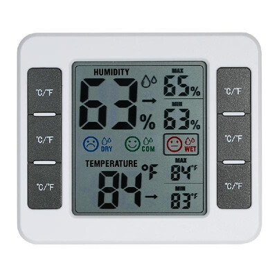 LCD Digital Indoor Thermometer Hygrometer Room ℃℉ Temperature Humidity Gauge Meter Thermo-Hygrometer with Max Min Value Display
LCD Digital Indoor Thermometer Hygrometer Room ℃℉ Temperature Humidity Gauge Meter Thermo-Hygrometer with Max Min Value Display