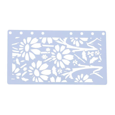 Theme Hollow Ruler Student A6 Page Template DIY Photo Album Draw Tool