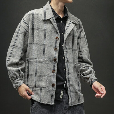Toponeto Mens New Winter Style Retro Checked Blouse Large Checked Sweater Coat Blouse
Toponeto Mens New Winter Style Retro Checked Blouse Large Checked Sweater Coat Blouse