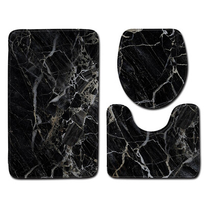 Siaonvr 3pcs Non-Slip Bath Mat Bathroom Kitchen Carpet Doormats Decor