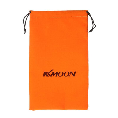 2414cm Orange Small Drawstring Flocked Protection Bag Pouch