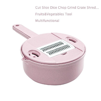 Multifunctional Slicer Vegetable Cutter with Stainless Steel Manual Environment Friendly Material Potato Peeler Carrot Grater Dic