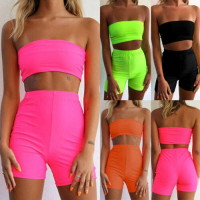 Women Two-piece Playsuit Bodysuit Romper Set Sleeveless Crop Top Tank Shorts UK
Women Two-piece Playsuit Bodysuit Romper Set Sleeveless Crop Top Tank Shorts UK