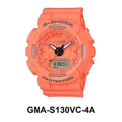 Casio G-Shock GMA-S130VC-4A Waterproof Sports Watch Shockproof Wristwatch With Step Tracker
Casio G-Shock GMA-S130VC-4A Waterproof Sports Watch Shockproof Wristwatch With Step Tracker