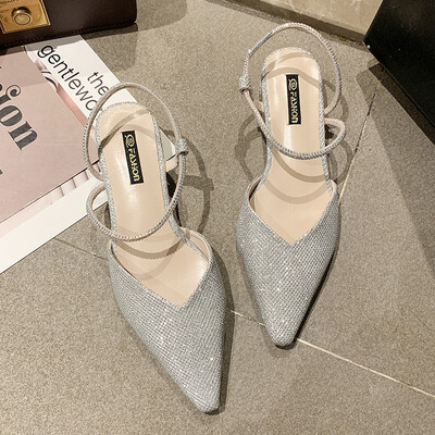 Springsummer fashion tip light-mouthed sequins with thick heels&hollow sandals womens fairy single-shoe shoes
Springsummer fashion tip light-mouthed sequins with thick heels&hollow sandals womens fairy single-shoe shoes