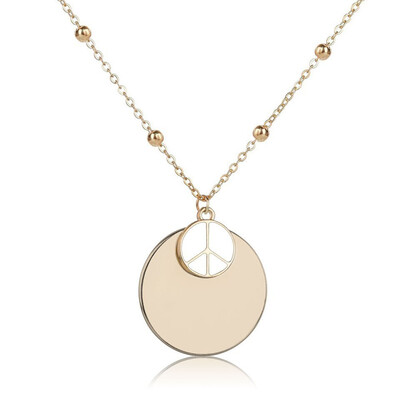 Simple Ladies Round Pendant Necklace OL Style High Quality European And American Personality Charm Wedding Party Fashion Jewelry 
Simple Ladies Round Pendant Necklace OL Style High Quality European And American Personality Charm Wedding Party Fashion Jewelry