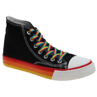 Rainbow high-top canvas shoes womens shoes tide shoes Korean version of ulzzang explosive shoes
Rainbow high-top canvas shoes womens shoes tide shoes Korean version of ulzzang explosive shoes