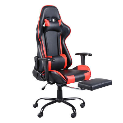 Office Chair with Footrest Tier High Back Swivel Chair Racing Gaming Chair Black & Red
Office Chair with Footrest Tier High Back Swivel Chair Racing Gaming Chair Black & Red