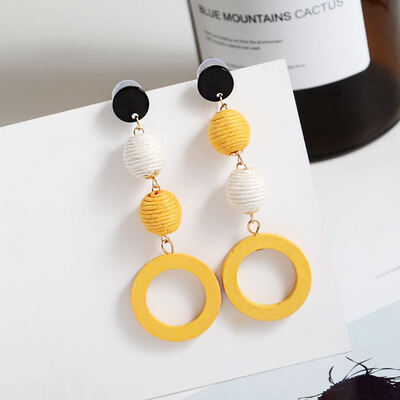 EK115 Korean Style Fashion Wood Drop Earrings for Women Brincos Dangle Earring Retro Geometric Jewelry Statement Party Gifts
EK115 Korean Style Fashion Wood Drop Earrings for Women Brincos Dangle Earring Retro Geometric Jewelry Statement Party Gifts