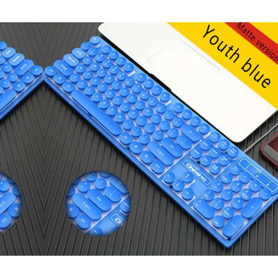 V8 Retro Punk USB Wired Keyboard Rainbow LED Backlit Gaming Keyboard 104 Keys Round Keyboard Cap For PC Laptop
V8 Retro Punk USB Wired Keyboard Rainbow LED Backlit Gaming Keyboard 104 Keys Round Keyboard Cap For PC Laptop