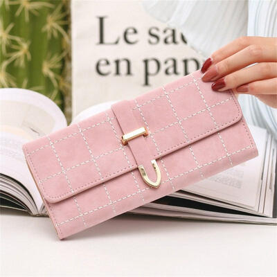 Three Fold PU Wallet Retro Style Spring Womens Bags Pocket Change Purse
