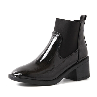 Chic Coarse-heeled Short Boots Female Joker in Autumn&Winter High-heeled Short Barrel English Style Handsome Martins Female Tr
Chic Coarse-heeled Short Boots Female Joker in Autumn&Winter High-heeled Short Barrel English Style Handsome Martins Female Tr