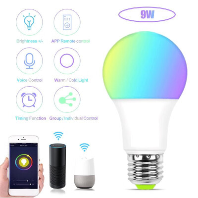AC100-240V 9W RGBW Wifi Conneted Intelligent Bulb Light E27 Base Socket Holder Supported Voice Control Music Mode 16 Millions C
AC100-240V 9W RGBW Wifi Conneted Intelligent Bulb Light E27 Base Socket Holder Supported Voice Control Music Mode 16 Millions C