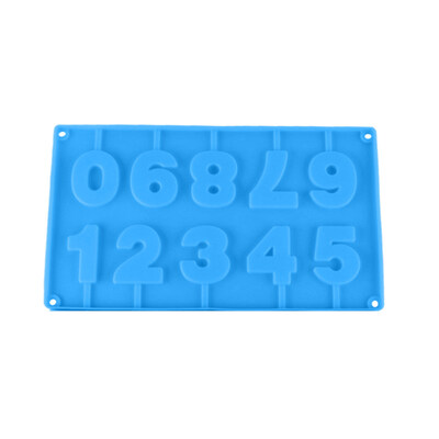 3D Numbers Silicone Pastry Chocolate Cake Mold Wedding Party DIY Baking Tool
