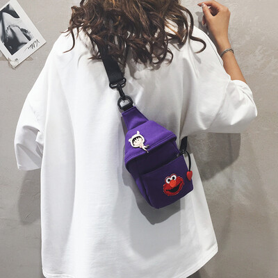 Sesame Street small bag female new 2019 fashion wild girl canvas bag Harajuku style ins chest bag
Sesame Street small bag female new 2019 fashion wild girl canvas bag Harajuku style ins chest bag