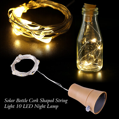 Christmas 4Pcs Solar Bottle Cork Shaped String Light 10 LED Night Lamp Party Festival DecorString Lights LED String Light
Christmas 4Pcs Solar Bottle Cork Shaped String Light 10 LED Night Lamp Party Festival DecorString Lights LED String Light