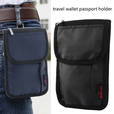 Security Rfid Blocking Travel Wallet Top-Grade Nylon Passport Holder Travel Neck Pouch
Security Rfid Blocking Travel Wallet Top-Grade Nylon Passport Holder Travel Neck Pouch