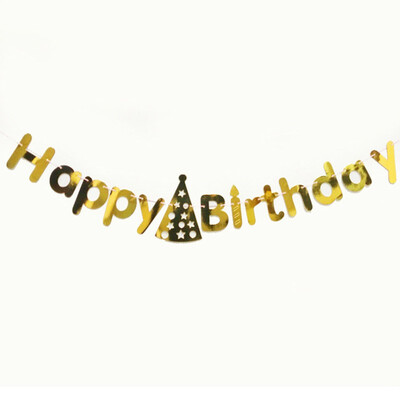FUNNYBUNNY Baby Birthday Siamese Happy Birthday Letter Hot Stamping Lahua Flag Banner First Birthday Party Decoration
FUNNYBUNNY Baby Birthday Siamese Happy Birthday Letter Hot Stamping Lahua Flag Banner First Birthday Party Decoration