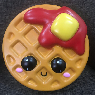 Gotoamei Cartoon Yellow Biscuits Scented Slow Rising Stress Reliever Toy