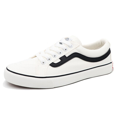 Warrior Mens Wild Lace Low Cut Trend Casual Sneakers Women WXY-A201 White Black 35