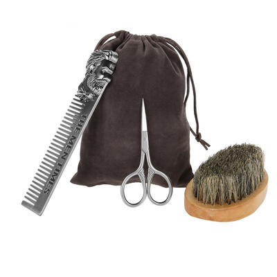 Greensen Mane Stainless Steel Beard Brush Comb Shaving Set Modeling Cleaning Care Kit Cloth Bag
Greensen Mane Stainless Steel Beard Brush Comb Shaving Set Modeling Cleaning Care Kit Cloth Bag