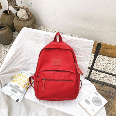 Tailored Fashion Girls Large Capacity Wild Zipper Solid Color Nylon Backpack Student Bag
Tailored Fashion Girls Large Capacity Wild Zipper Solid Color Nylon Backpack Student Bag
