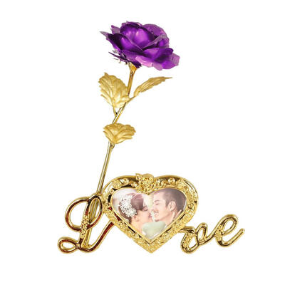 24K Gold Plated Artificial Rose Flower With Photo Frame Base Unique Gifts For Valentines Day Thanksgiving Mothers Day
24K Gold Plated Artificial Rose Flower With Photo Frame Base Unique Gifts For Valentines Day Thanksgiving Mothers Day