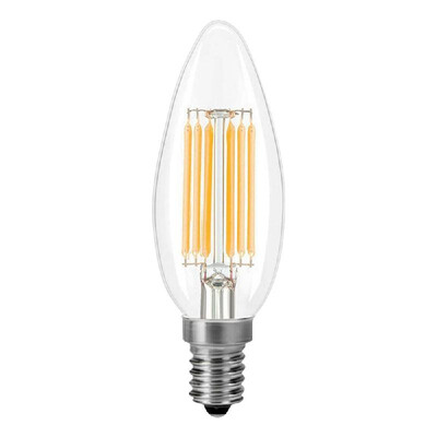 6W LED Light Bulb 2700K Warm White E14 Base Candelabra Bulb LED Lamp 50W Equivalent Clear Filament Vintage Style LED Light Bulb
6W LED Light Bulb 2700K Warm White E14 Base Candelabra Bulb LED Lamp 50W Equivalent Clear Filament Vintage Style LED Light Bulb