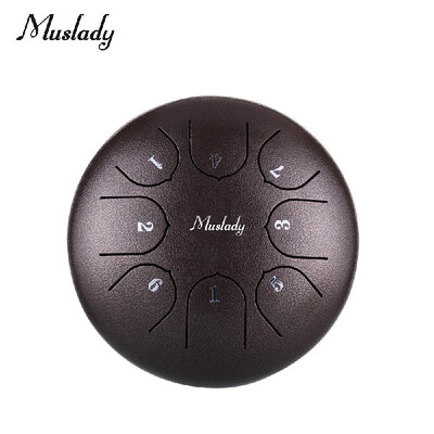 Muslady 6 Inch Mini Steel Tongue Drum C Key 8 Tones Percussion Instrument Hand Pan Drum with Drum Mallets Carry Bag
Muslady 6 Inch Mini Steel Tongue Drum C Key 8 Tones Percussion Instrument Hand Pan Drum with Drum Mallets Carry Bag
