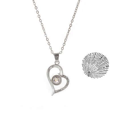 With Card Heart Shape 100 Language I love You Necklace For Women Wedding Letter Necklace Jewelry Drop Shipping
With Card Heart Shape 100 Language I love You Necklace For Women Wedding Letter Necklace Jewelry Drop Shipping