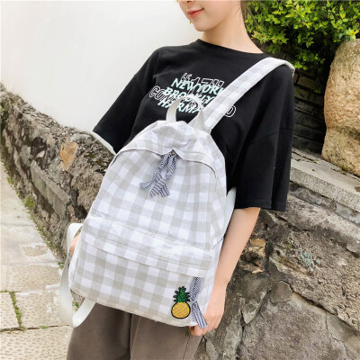 Girl plaid schoolbag female Korean version of high school students campus small fresh backpack double shoulder bag girl
Girl plaid schoolbag female Korean version of high school students campus small fresh backpack double shoulder bag girl