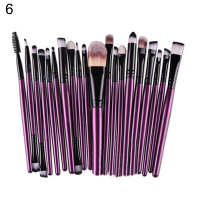 20Pcs Makeup Brushes Cosmetics Tools Face Eyeshadow Eyeliner Lip Applicators