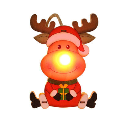 Wooden Christmas Crafts Color Painted LED Light Up Christmas Pendant Tabletop Ornaments Christmas Decoration
Wooden Christmas Crafts Color Painted LED Light Up Christmas Pendant Tabletop Ornaments Christmas Decoration