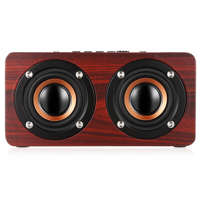 W5 Bluetooth Speaker Portable Wireless Player Wooden Design