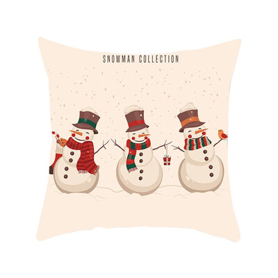 Siaonvr Merry Christmas Pillow Cases Nordic Sofa Cushion Cover Home Decoration
