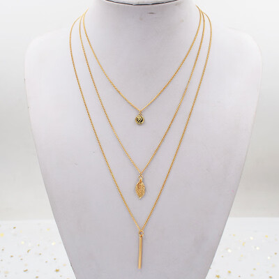 Hot Fashion Gold Color Multilayer Shell Queen Coin leaf Bar Necklaces Beads Choker Feather Pendants Necklaces For Women Bijoux
Hot Fashion Gold Color Multilayer Shell Queen Coin leaf Bar Necklaces Beads Choker Feather Pendants Necklaces For Women Bijoux