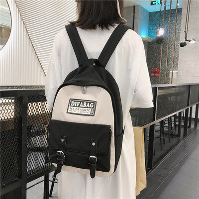 Schoolbag female Korean high school ulzzang college student backpack contrast Harajuku casual bag ins wind junior high school back
Schoolbag female Korean high school ulzzang college student backpack contrast Harajuku casual bag ins wind junior high school back
