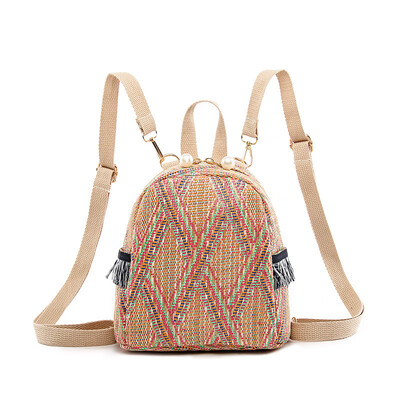 Simple shoulder bag female Korean version of the fashion casual weaving billiards backpack wild hit color small backpack
Simple shoulder bag female Korean version of the fashion casual weaving billiards backpack wild hit color small backpack