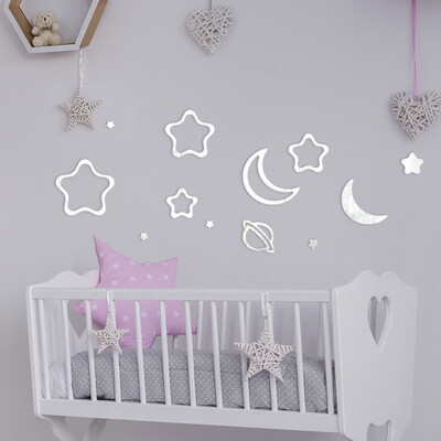 〖Follure〗Mirror Wall Sticker Star Moon DIY Art Mural Home Room Decor Acrylic Decal
〖Follure〗Mirror Wall Sticker Star Moon DIY Art Mural Home Room Decor Acrylic Decal