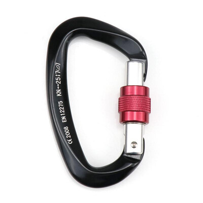 Carabiner with Screw Locking Gate 25KN Heavy Duty Carabiner Clips for Hammocks Camping Hiking Backpacking
Carabiner with Screw Locking Gate 25KN Heavy Duty Carabiner Clips for Hammocks Camping Hiking Backpacking