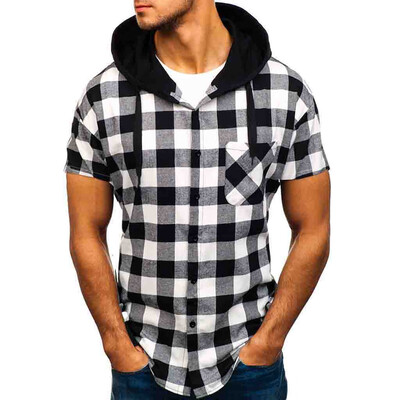 Toponeto Fashion Mens Summer Hooded Pocket Short Sleeve Plaid T-shirt Top Vest Blouse
Toponeto Fashion Mens Summer Hooded Pocket Short Sleeve Plaid T-shirt Top Vest Blouse