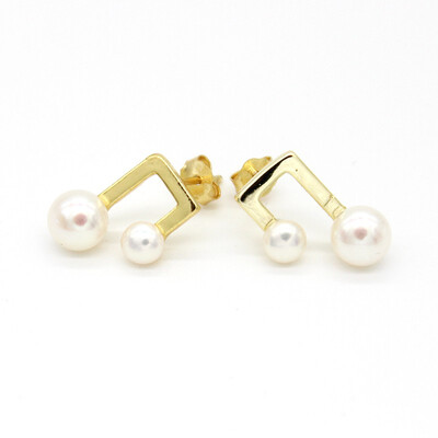 Qingtian zhenzhu fashion notes pearl earrings water pearl s925 silver white pearl gold 16345
Qingtian zhenzhu fashion notes pearl earrings water pearl s925 silver white pearl gold 16345