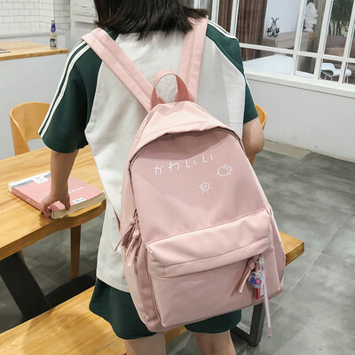 Mild girl schoolbag Korean version Hyunya double shoulder bag female student insJapanese cute campus