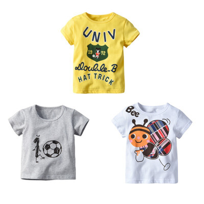 3 Packs Children Boys T-Shirts Summer Cotton Letter Cartoon Stripe T-shirt Tops Short Sleeve Casual
3 Packs Children Boys T-Shirts Summer Cotton Letter Cartoon Stripe T-shirt Tops Short Sleeve Casual