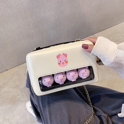 2019 new cartoon cute pig bag casual child girl shoulder bag fashion chic chain messenger bag 
2019 new cartoon cute pig bag casual child girl shoulder bag fashion chic chain messenger bag
