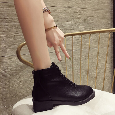 Martins boots female English wind autumn wild fashion ins round head lace thick heel zipper boots
Martins boots female English wind autumn wild fashion ins round head lace thick heel zipper boots