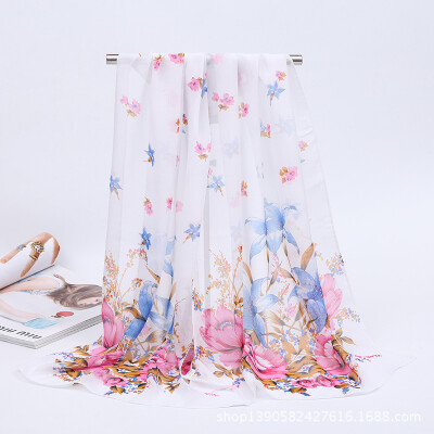 2018 spring new magpie primrose ladies chiffon silk scarf wholesale Yiwu small scarf scarf gift
2018 spring new magpie primrose ladies chiffon silk scarf wholesale Yiwu small scarf scarf gift