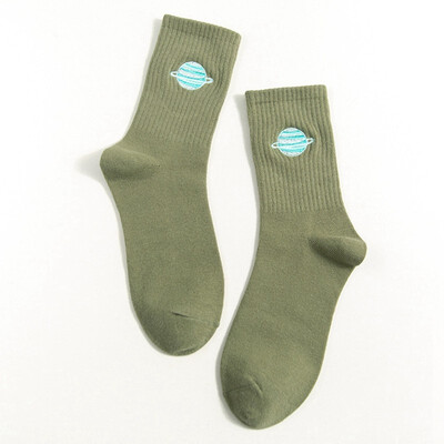 Embroidered Cotton Women Socks 2019 Autumn Winter New Trend Motion Solid Color Cute Planet Fashion Style Socks
Embroidered Cotton Women Socks 2019 Autumn Winter New Trend Motion Solid Color Cute Planet Fashion Style Socks