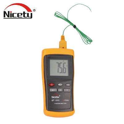 Nicety DT1311 -2001370°C Handheld Digital Single Channel Thermometer Temperature Meter K Type Thermocouple Sensor Switchable Reso
Nicety DT1311 -2001370°C Handheld Digital Single Channel Thermometer Temperature Meter K Type Thermocouple Sensor Switchable Reso